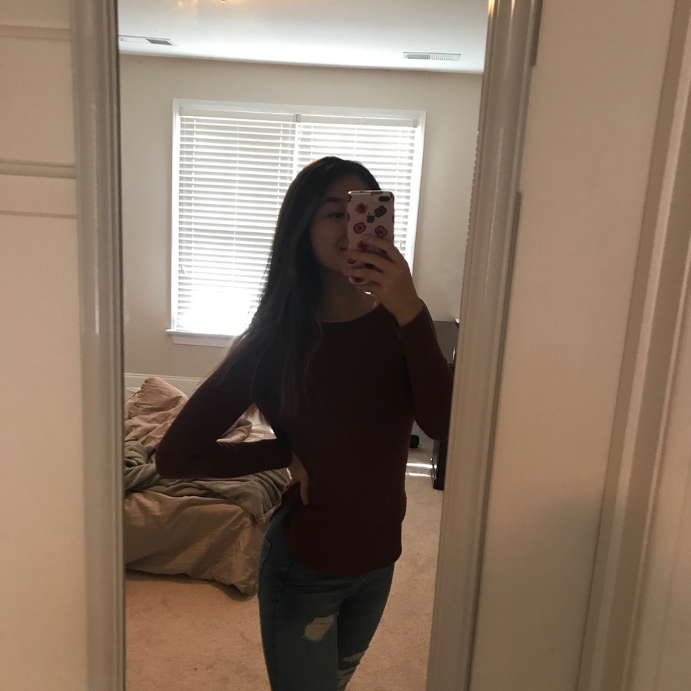 Burgundy Long Sleeve